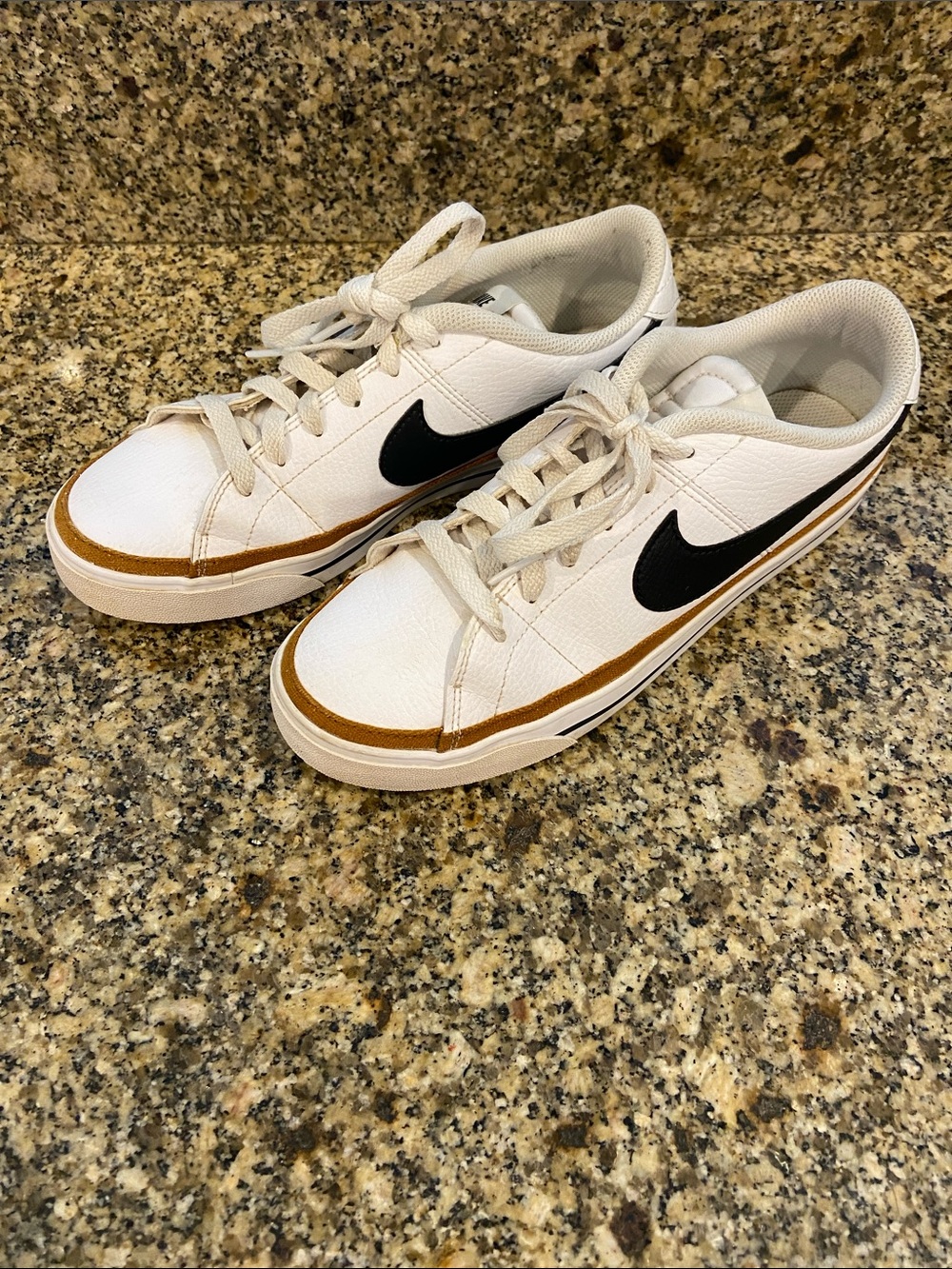 Nike Blazers with Black Swoosh and Brown Trim